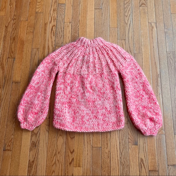 ❌SOLD❌ GANNI Julliard Mohair Tie Back Knit Sweater Medium - Picture 5 of 8